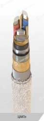 Power cable with aluminium conductors with paper insulation impregnated with non-flowing composition for voltage 6, 10 kV of CAA
