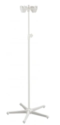??-01-"???"(???-312-01) Medical tripod for infusion five-post, with plastic base and holder, without wheels