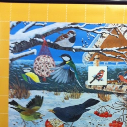 Magnetic poster "Birds in Winter"