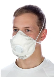 Personal respiratory protection equipment with filtering half-mask: respirator ALINA-CO FFP2 R D for protection against aerosols