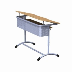 Adjustable two-seat pupil's table (desk) MDF, height groups No. 1-3; 2-4; 3-5; 4-6; 5-7
