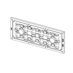 Lens for LED luminaires AMT-HB-173x70-5050(12)-30x90-PC