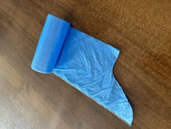 20l OfficeClean HDPE, 45*50 cm, 8 microns, 30 pcs, heavy duty, blue, on a roll