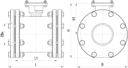 Ball shut-off valve ATEK.491284.100