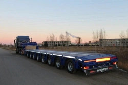 Semitrailer low-bed flatbed eight-axle TP-8141