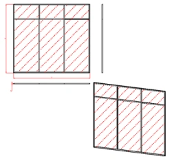 Blind office partition (POG series)