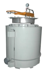 Shaft electric resistance furnace with vacuumised atmosphere, model SSHV