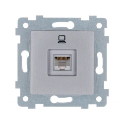 "MARIA" Mechanism of socket outlet low-voltage PC ???.????. RK1-455 "aluminium"