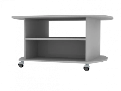 Coffee table on reinforced wheels 1000x800x480mm (WxHxH)