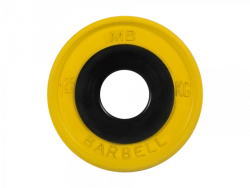 MB-PltCE-1,25 Euro-Classic rubber disc, yellow, 51 mm, 1,25 kg