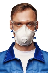 Personal respiratory protection equipment with filtering half-mask: respirator YULIA-219 FFP2 R D