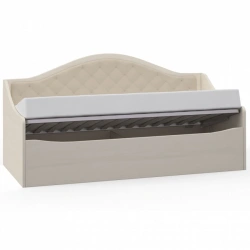 "Camilla" A6B-02.T8L, Bed-sofa n/m Ultra Ivory for children 18-22kg (900mm) from the set of modular furniture "Camilla".