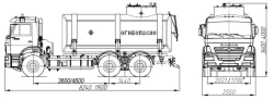 Oilfield tank truck ACN 4680A5-10 on chassis KAMAZ 6520-53, 6520-54, 6520-B5