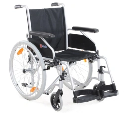 Manual wheelchair for disabled persons room and strolling.