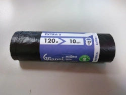 Plastic film bag, trade mark Glionni "Extra S" 120l