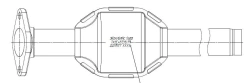 Catalyst for vehicles with petrol engine TAUS.451216.111