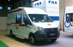 Means of transport for carriage of people, with diesel engine, type 224380, mod. 22438M, cat. M2 on the basis of TC GAZ, type A,