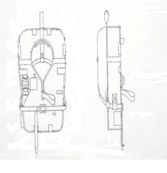 Marine life-saving waistcoat of ZhS-K type