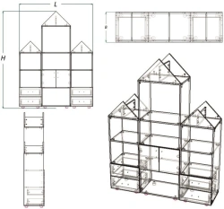 Children's wall Teremok (DST series)