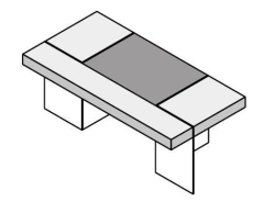 Executive desk. Glass.Go" furniture set