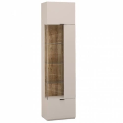 "SOHO" FFB-02.DS, Display cabinet on the left c.2326 (beige) from the set of modular furniture "SOHO".