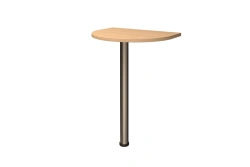 Metal-supported side table, metal-backed briefing table, Rhythm series