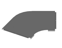 Tray lid for 60 degree angled radius horizontal swivelling tray KL 000x000 U60R15, with overall dimensions from 50 mm