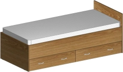 Wooden furniture for bedroom, dining room and living room by "DSK-Mebel": bed