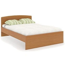 1,5 bed with metal frame and headboard AF2 from hotel furniture sets "Visit", "Olympus".
