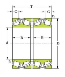 Four row tapered roller bearing 2077160HLM