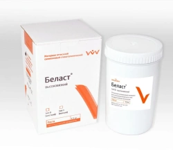 Material for fixation of silicone dental impression material Belast