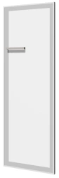 MAGNA Swinging door to narrow shelving unit / glass, Art. MDU 07