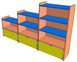 Modular shelving unit "Constructor" FN.MDU.01.65.00.00.00.00