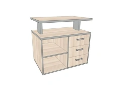 Service cabinet, without lock, 812*554*750 mm AsTP-7