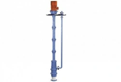 Vertical hermetic electric pump unit with magnetic coupling VNG-ts