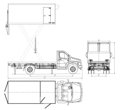 Motor vehicles of modifications 5759AT-1, 5759AT-2, 5759AT-3 based on GAZ chassis of modifications C41R92, C41R02, C42R92, C42R0