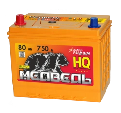 Lead battery for starting piston engines 6ST-80VLA Asia 105D26 "Bear"
