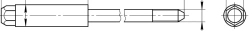Locking screw, article no. 530.001