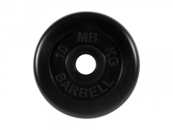 MB-PltB51-10 Standard rubber disc, black, 51 mm, 10 kg