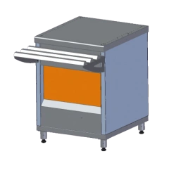 Neutral counter without shelf PN6-U (630mm, narrow)