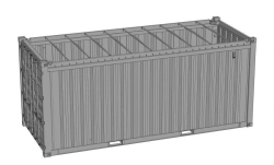 Container 1SS with open top with gross weight 36000 kg. model - AVM - 053