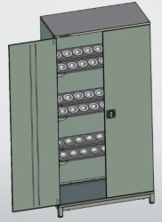 Mandrel storage cupboard