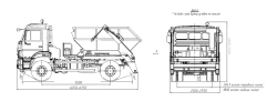 Special truck (hopper truck) PB-7028-12 on chassis KAMAZ 43255 in modifications 43255-G5