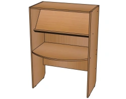 Shelving unit "A-St-1" from set "Auto-train"/ SZh46