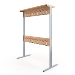 Double-sided floor hanger