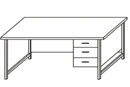 Laboratory assistant's table with suspended (high) cabinet SL-3(c)
