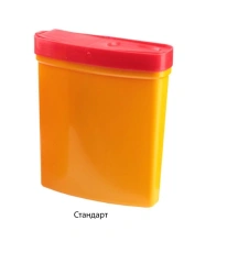 Container for collection, storage, transport and disposal of cutaneous waste MK-01 according to TU 9398-001-44941910-2015, singl