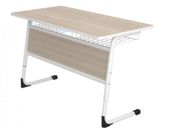Pupil's table FrPU3.2.3-5 (two-seater, adjustable)