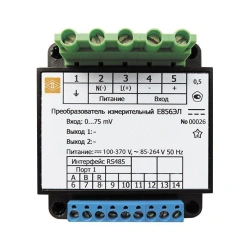 Measuring converter of direct current and voltage, alternating current and voltage: version E856EL