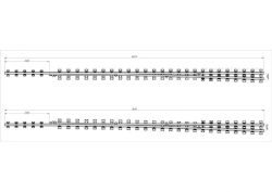 Frame rail with shank of P65 type 1/11 (project 2718.01.000/-01; 2718.02.000/-01)